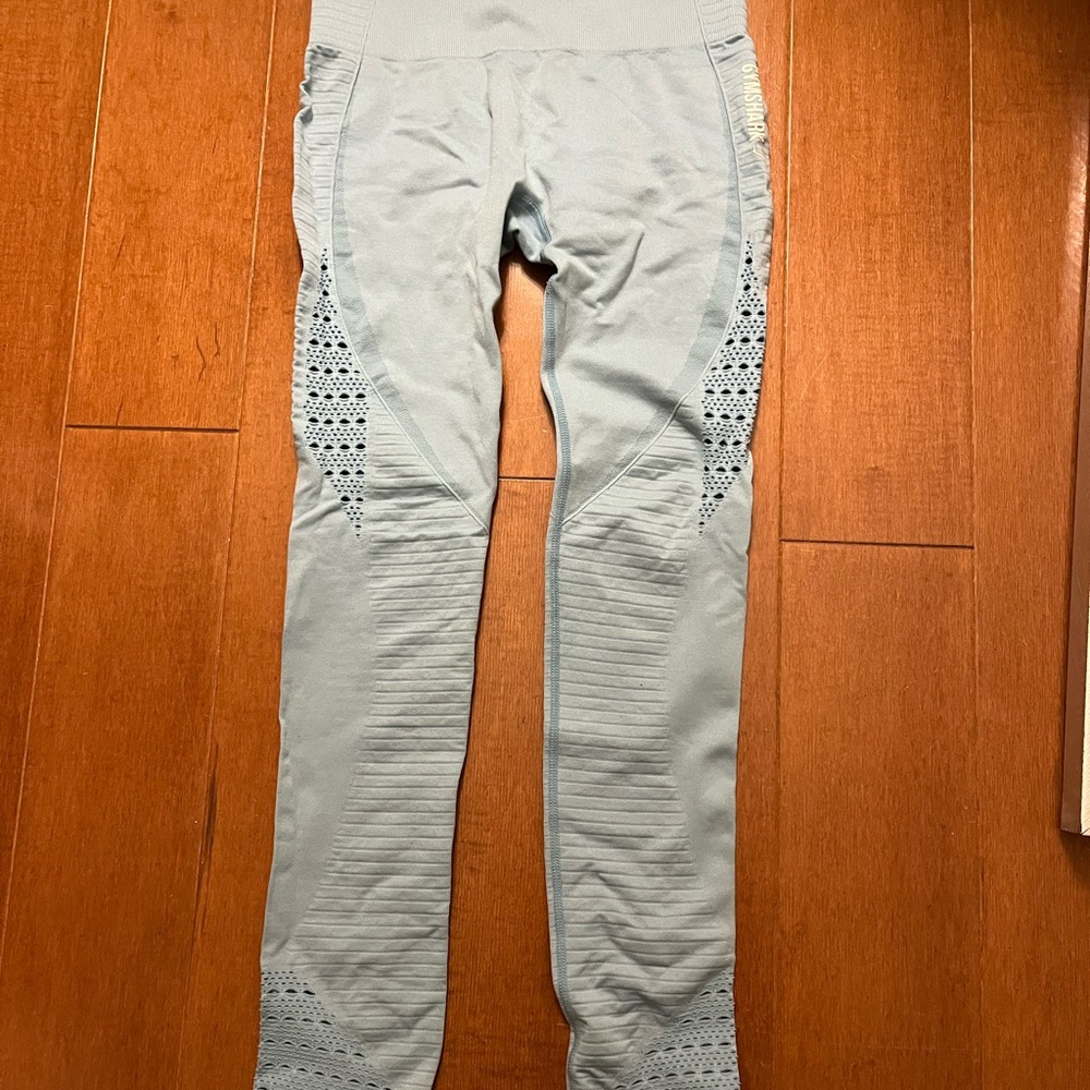 Gymshark Women's Blue Crochet Leggings